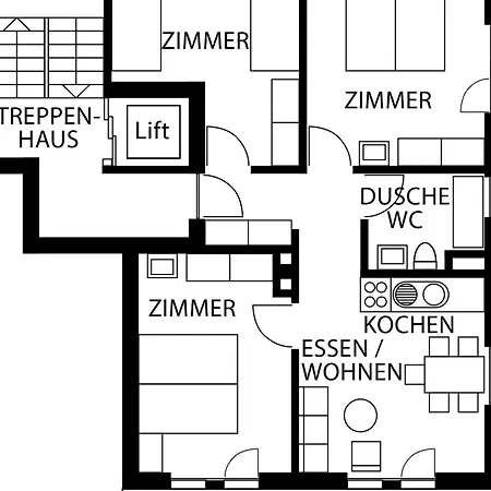 Golf Appartement-fewo 6-bettwohnung Nr- 1 By Interhome Saas-Fee